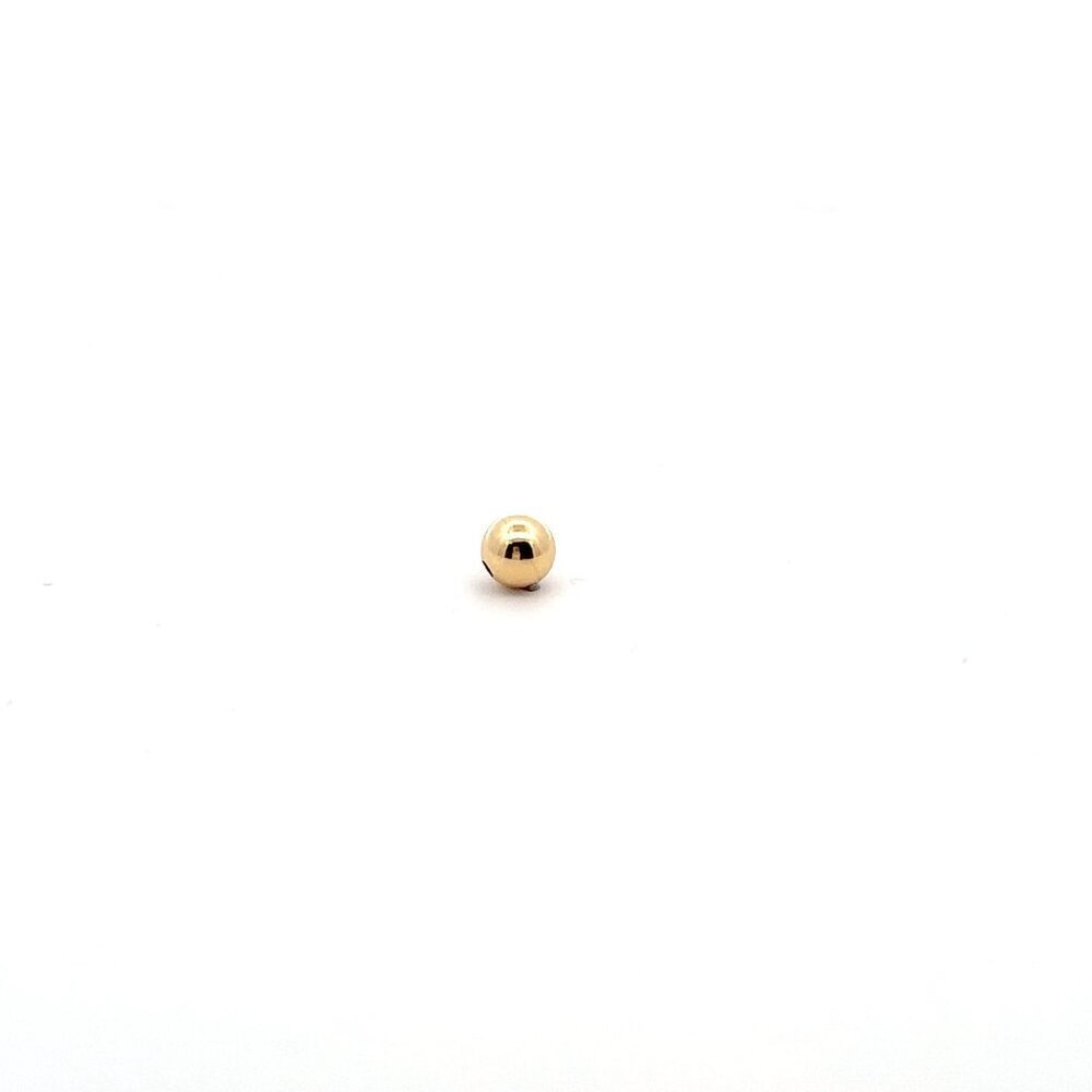 18K Gold Ball Bead Spacer DIY Bracelet Necklace Making 6mm - Picture 3 of 4